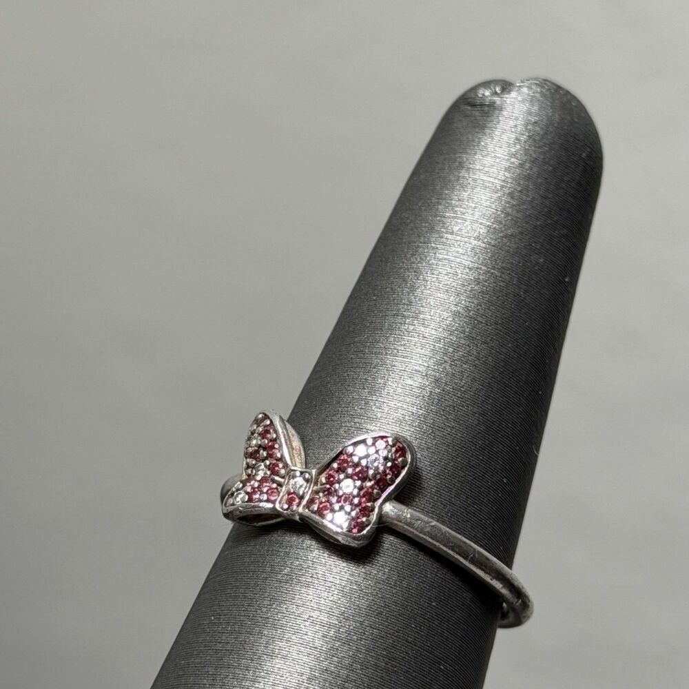 Pandora Disney Minnie Mouse Sparkling Bow Ring Size 7.5